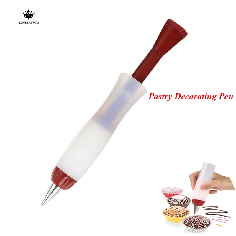 1Pcs Silicone Dessert Decorator Pen Pastry Icing Chocolate