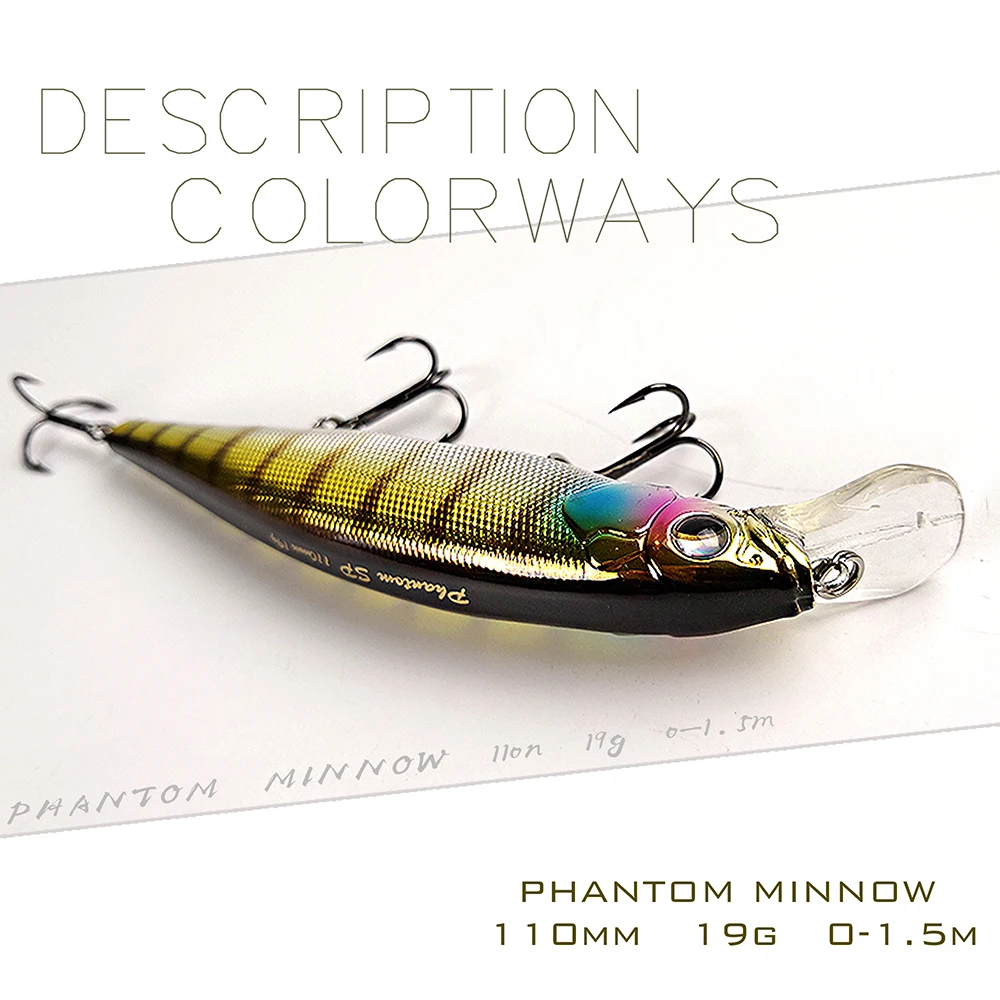 TH110 Suspend Minnow приманка 19 г jerkbait воблер для троллинга искусственные рыболовные