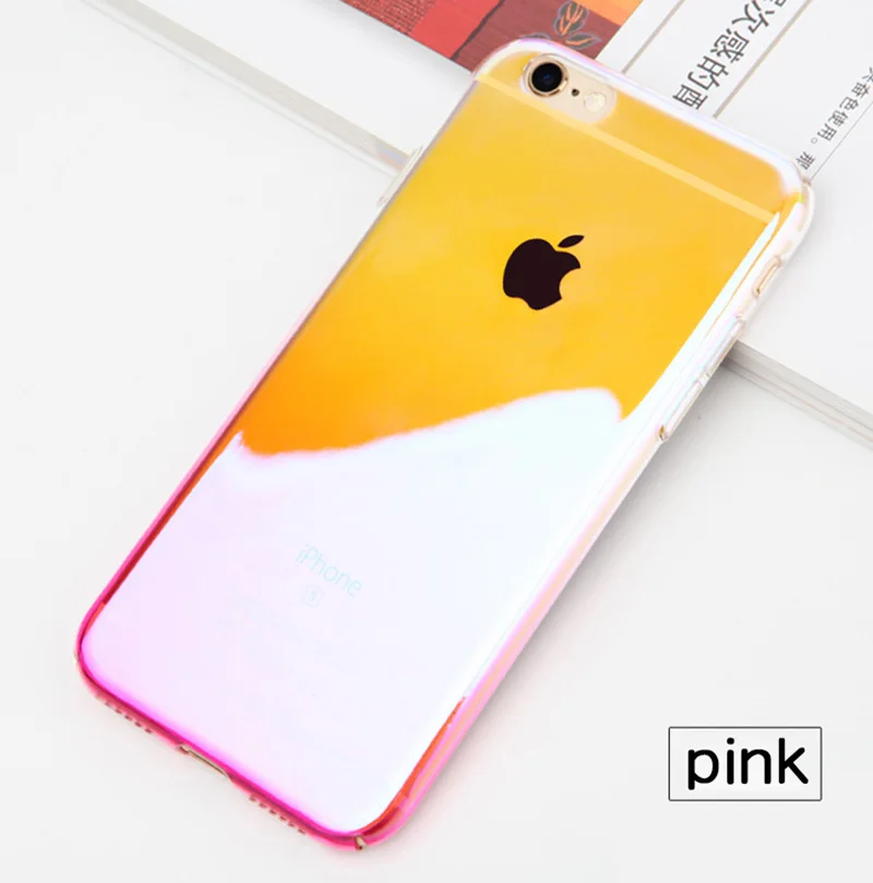 Чехол Boucho для телефона с градиентом Iphone X XS MAX XR 6 6s 7 8 Plus противоударные жесткие