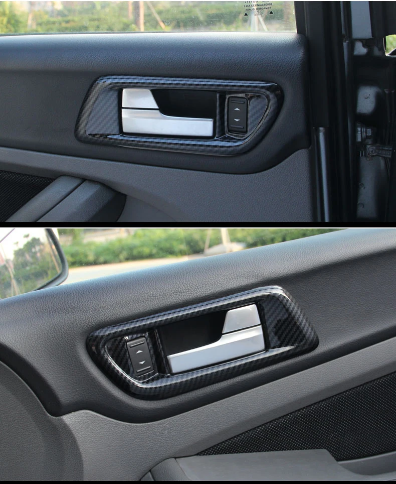 Для Ford Focus MK2 2009 2010 2011 внутренняя дверная ручка чаша рамка крышка наклейка с блестками отделка автозапчасти аксессуары для стайлинга автомобилей