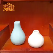 Мини кукольный домик мини-комната Модель керамическая украшения синие и белые вазы живота 2 комплекта