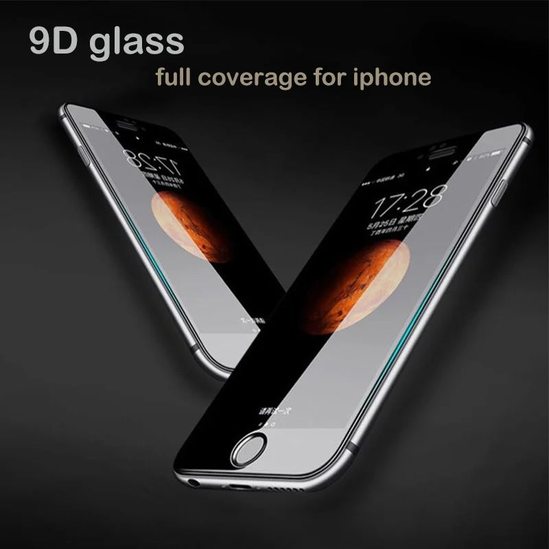 9D Protective Glass for iPhone 6 6S 7 8 plus X glass on iphone 7 6 8 X R XS MAX Screen Protector iPhone 7 6 Screen Protection XR