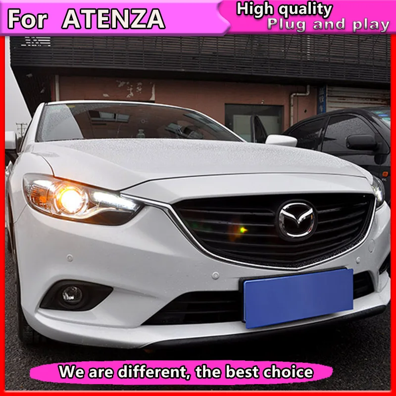 Автомобильный Стайлинг для Mazda Atenza Mazda6 фары светодиодный ные DRL линзы двойной луч