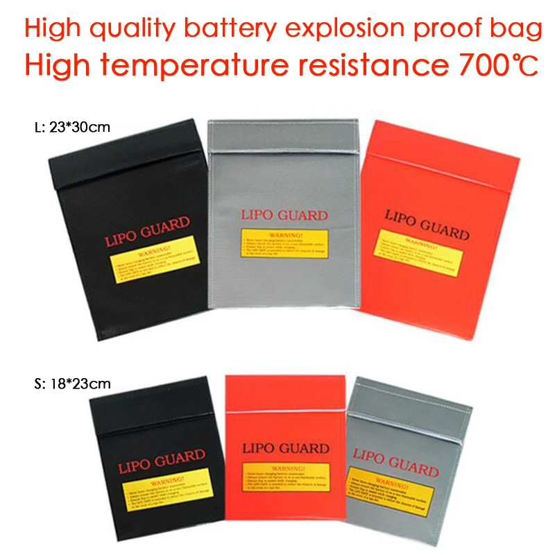 LiPo Battery Safety lithium battery protection explosion proof Safe Guard Charge Sack L 23 30 cm