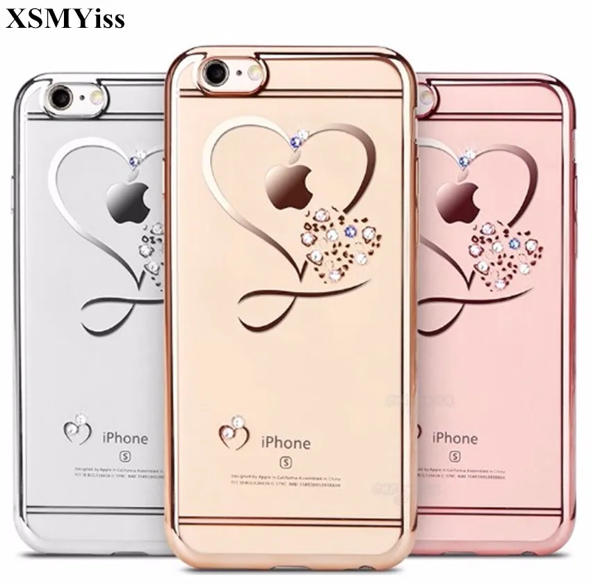 Чехол XSMYiss для iPhone X XS MAX XR силиконовый чехол с блестящими стразами 6S 7 8 Plus |