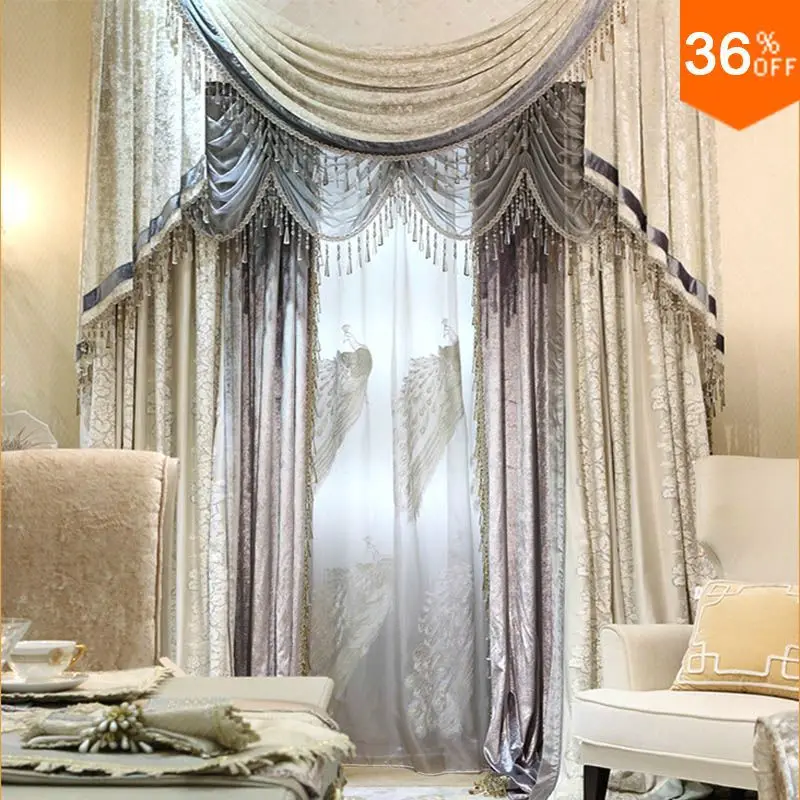 Compra envío 3d cortina online al por mayor de china ... Imágenes de cortinas para sala