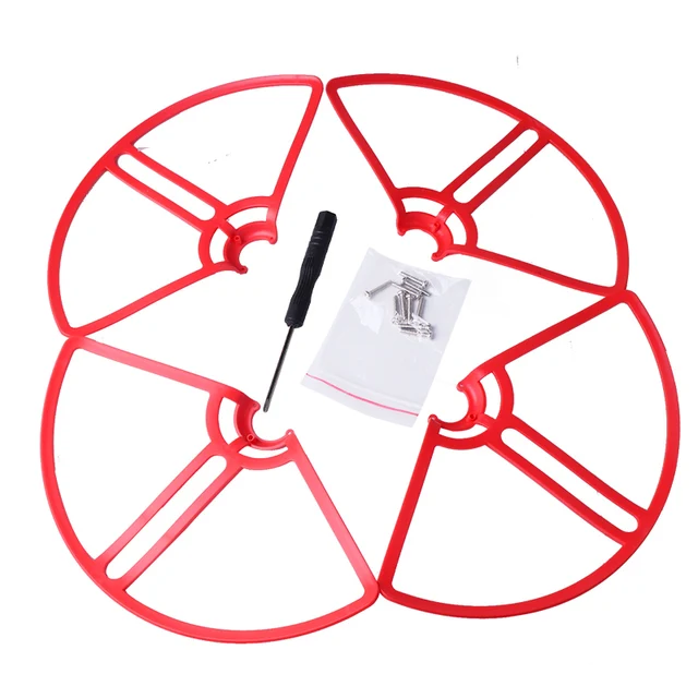 Best Offers 4pcs Red Prop Guard for Mi Drone Propeller Guard Protective Cover Bumper Blade Protector Cover Ring For Xiaomi Mi Drone 4K/1080P