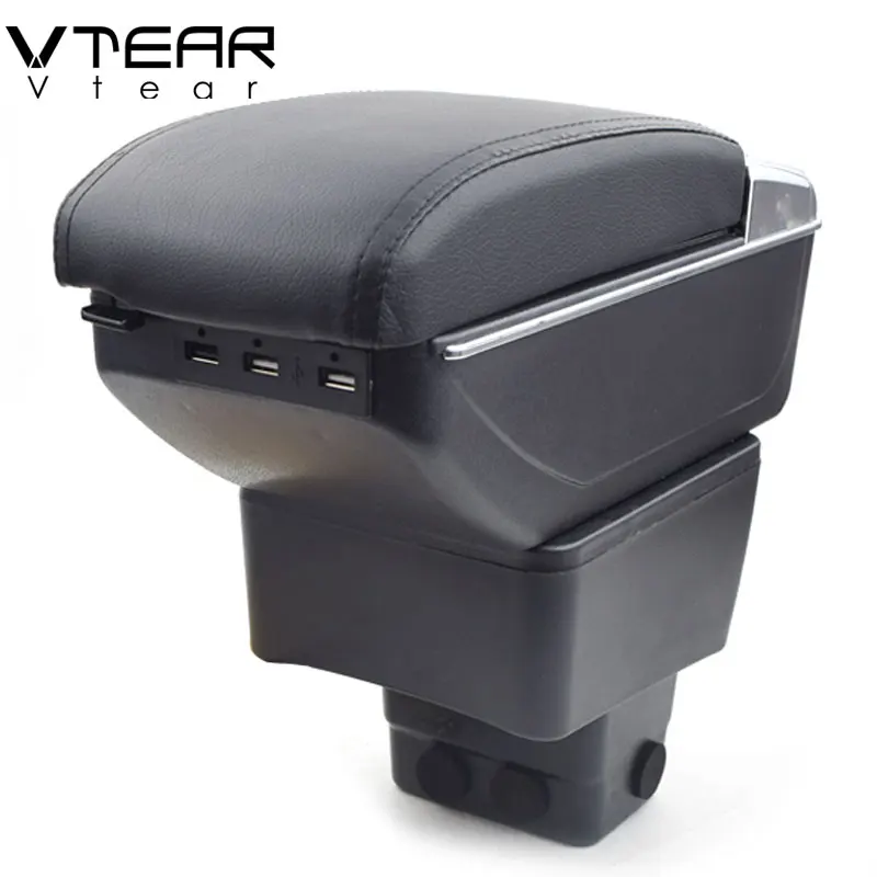 

Vtear For Mazda CX-3 CX 3 CX3 armrest box USB Charging interface heighten central Store content cup holder ashtray accessories
