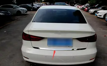 

For Audi A3 Sedan 2012-2018 1PC Stainless Steel Car Rear Trunk Trim Lid Cover Tailgate Door Tail Gate Cover Car Styling