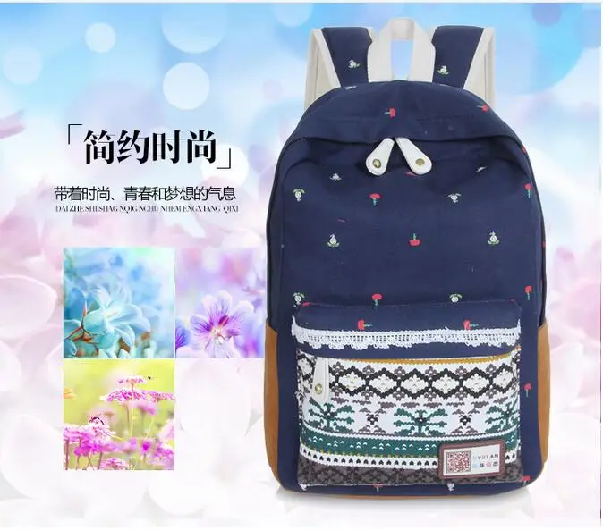 

Design cherry pattern printing cute export brand foldable nylon backpack kids products backpack