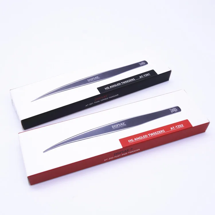 DSPIAE AT-Z01/AT-Z02 HG Angled Tweezers Modeling Hobby Craft Tools Accessory