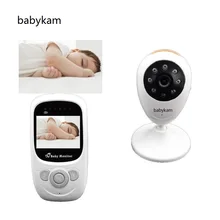 Moniteurs bébé vidéo nounou babyphone caméra 2.4 pouces LCD radio infirmière 2 voies parler 4 berceuses 4 CHs IR vision nocturne 2X Zoom(China)