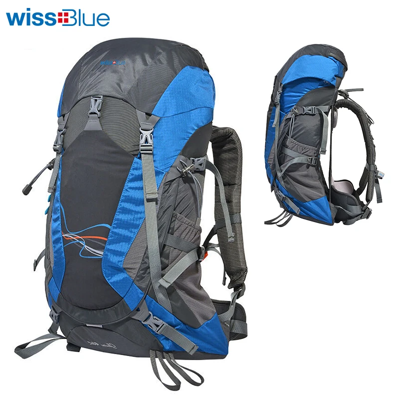 

WissBlue Professional Climbing Backpack Camping Outdoor Backpack CR Carrying System Hiking Gear Trekking Travel Sport Backpack