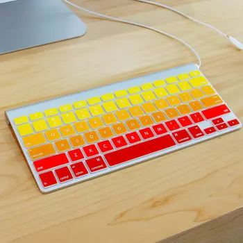 

Silicone EU/UK Russian alphabet Gradient Colors Keyboard Cover Stickers Protector for MacBook Air 13" MacBook Pro 13" 15" Retina