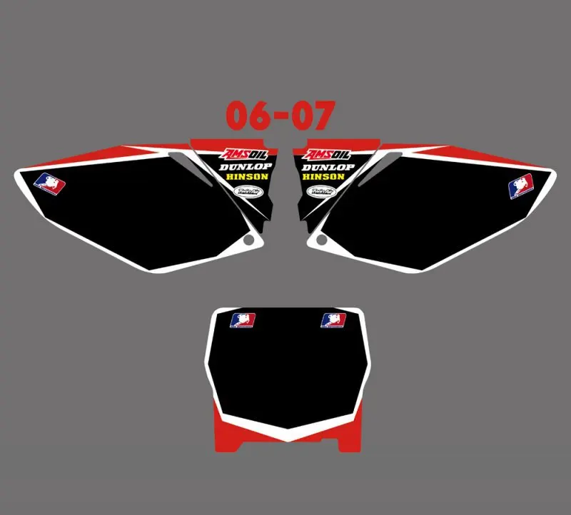 Графические и Фоновые наклейки наборы наклеек для Honda CRF250 CRF250R 2006 2007 CRF 250 R 250R|sticker