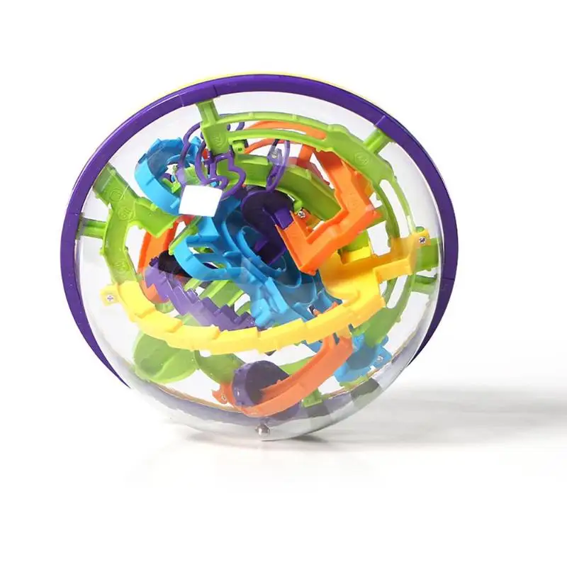 3D сферический лабиринт магическая головоломка интеллект мяч баланс дети обучающая игрушка случайный цвет развить интеллект подарок для мальчиков и девочек