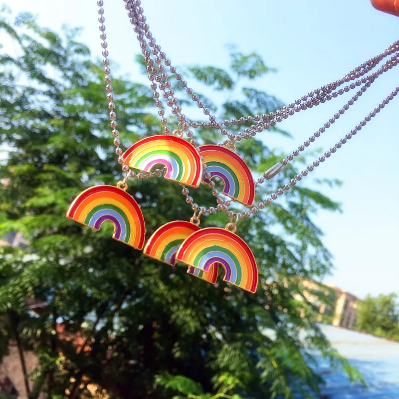

Stainless Steel Necklace Fashion Jewelry Rainbow Bridge Series Jewelry Gift for Women Girls