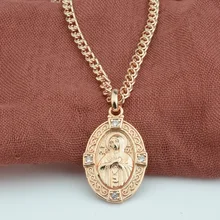 FJ 5 стиль женские 585 розовое золото цвет матрон кулон ожерелье ювелирные изделия