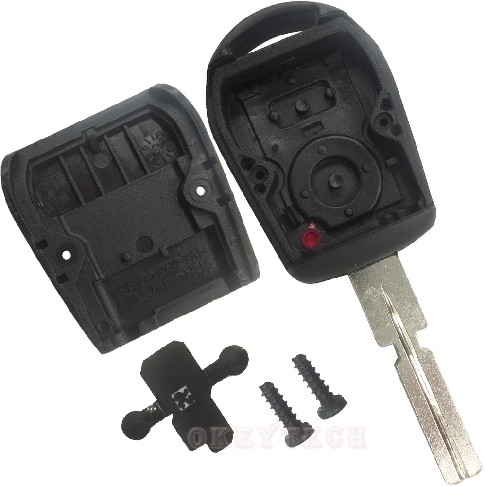 OkeyTech 3 кнопки дистанционный Автомобильный ключ оболочки для BMW e90 E31 E32 e34 e36 e38 e39 e46 e60 Z3 x5 e53 необработанное лезвие ключ дистанционного управления Fob чехол