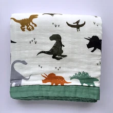 3 Слои бамбукового волокна и хлопка детское одеяло(6 Слои газовое) Детские основы для новорожденных с изображением цветов и очаровательной Одеяло постельные принадлежности мягкие зимние детское одеяло