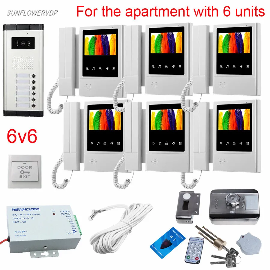 Buy 6 Buttons Electronic Home Video Door