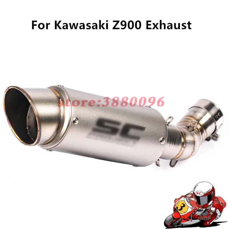 

Motorcycle Full Exhaust System Slip on For Kawasaki Z900 Exhaust Muffler Pipe