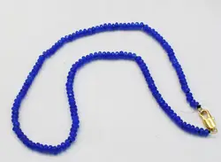 Jade синий Рондел граненые ожерелье 4*2 мм 16,5 дюйма chocker FPPJ бисер оптом Природа синий rabinbow