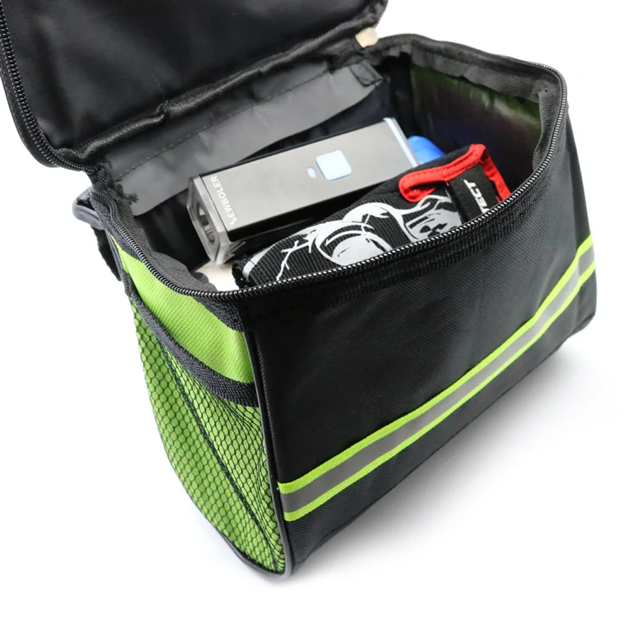 Excellent NEWBOLER Outdoor Sports Children Front Bicycle Bags Bike Kid Cycling Front Basket Pannier Frame Tube Handlebar Bag 4