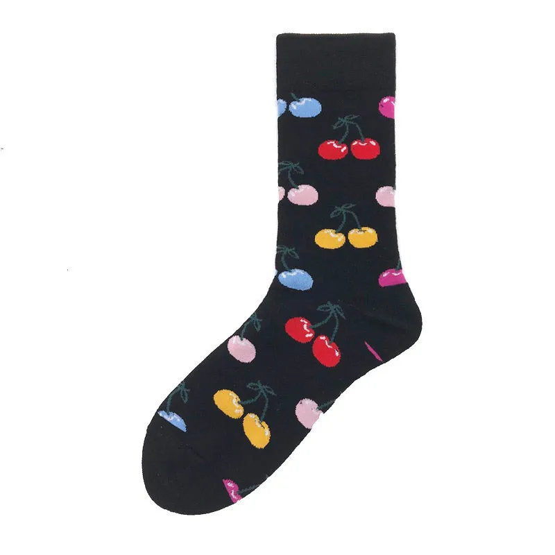 PEONFLY Креативные мужские Разноцветные полосатые удобные носки из хлопка с рисунками из чесаного мультфильма, подарок на свадьбу, повседневные сумасшедшие забавные носки