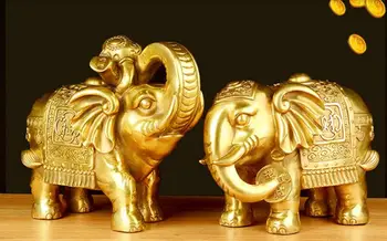 

16cm Pure copper elephant wishful copper home copper crafts ornaments