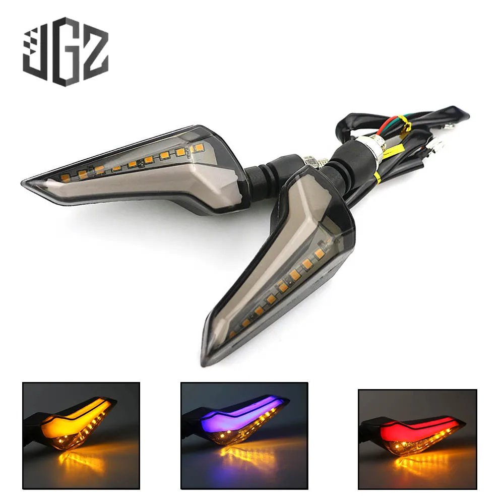 

Pair 12V Universal Motorcycle Turn Signal LED Lights Flexible Indicators Flashers Lamp Accessories for Yamaha Honda Kawasaki KTM