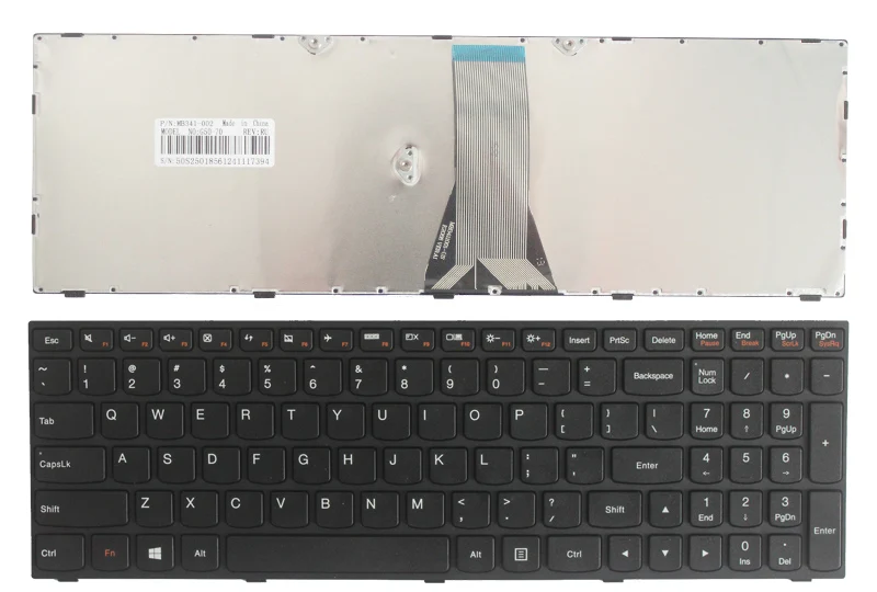 Новая клавиатура США для lenovo ideapad 300-15isk 300-15IBR 300-17ISK США клавиатура для ноутбука