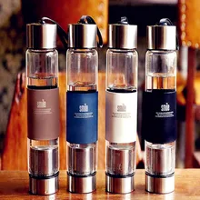 Креативная качественная стеклянная кружка для путешествий, кружка для заварки чая с пузырьками