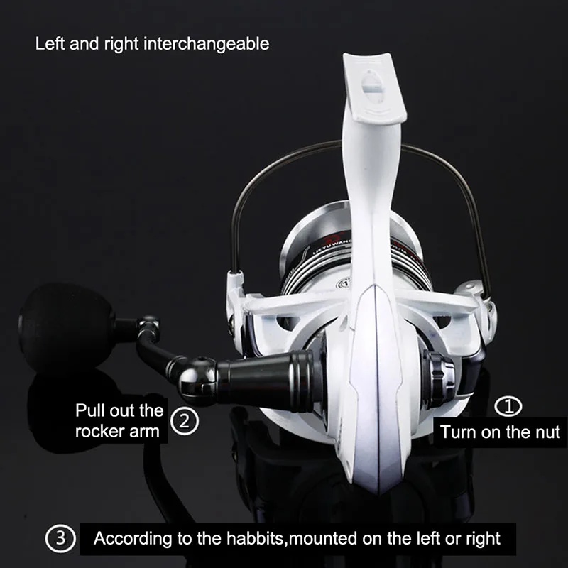 Рыболовная спиннинговая катушка правая левая рука соленая пресноводная HC1000-7000 Lu Ya удилище удочка для морской рыбалки снаряжение катамаран
