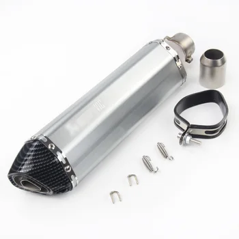 

Universal Motorcycle Exhaust Muffler Tail Pipe Silencer Pipe with DB Killer Removable for F800GS F800R FZ700GS CBR500 CBR300