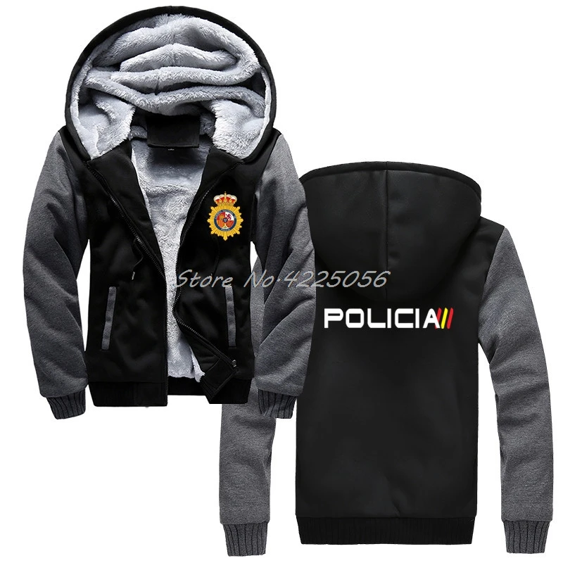 Мужская хлопковая толстовка Espana Policia Свитшот спецназа утепленная куртка