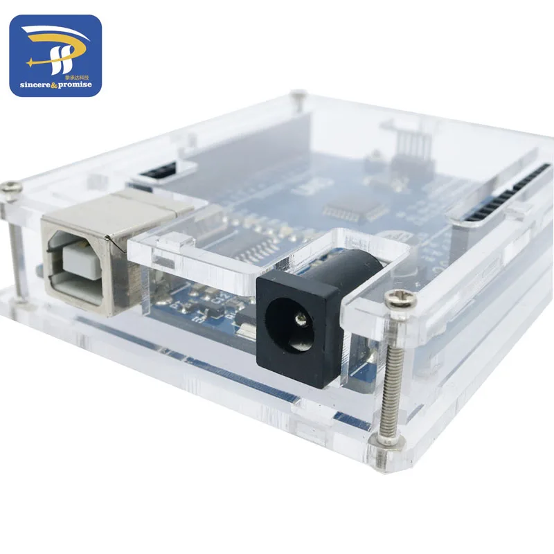 Один набор прозрачный корпус коробки для Arduino UNO R3|shell box|shell setshell arduino |