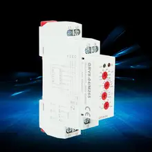 Voltage Monitoring Relay GRV8-04 3-Phase Voltage Control Relay Phase Sequence Phase Failure Protection M265 the phase protection relay 380v power broken phase fault phase overvoltage and undervoltage detection monitoring rd6 w