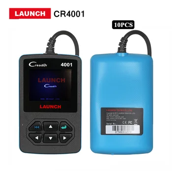 

10 Pcs Launch Creader 4001 Diagnostic-Tool OBD2/EOBD Code reader Scanner with Manufacturer Specific DTCs CR4001 Update online