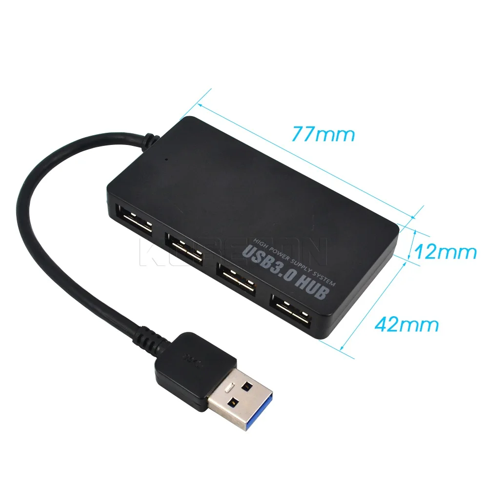 Новинка; Новая модная 5 Гбит/с USB 3,0 4 Порты и разъёмы концентратор USB3.0 сплиттер адаптер ультра Скорость для портативного компьютера ПК мощный источник питания