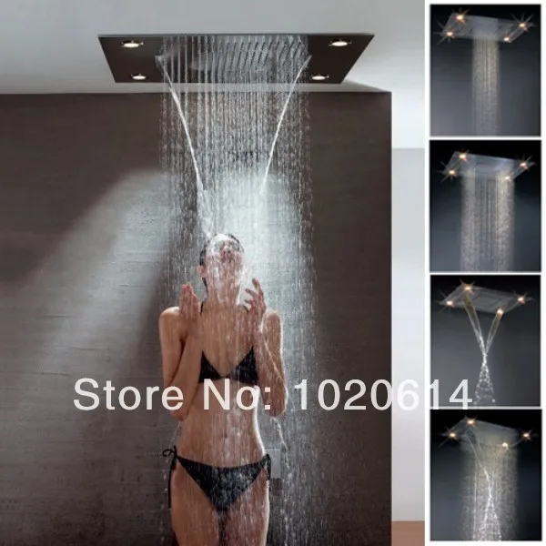 waterfall shower head rainfall shower head led shower head led light