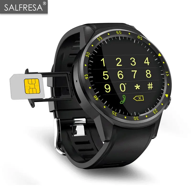 

SALFRESA F1 Sport Smart Watch with GPS Camera Support Stopwatch Bluetooth Smartwatch SIM Card Wristwatch for Android IOS Phone