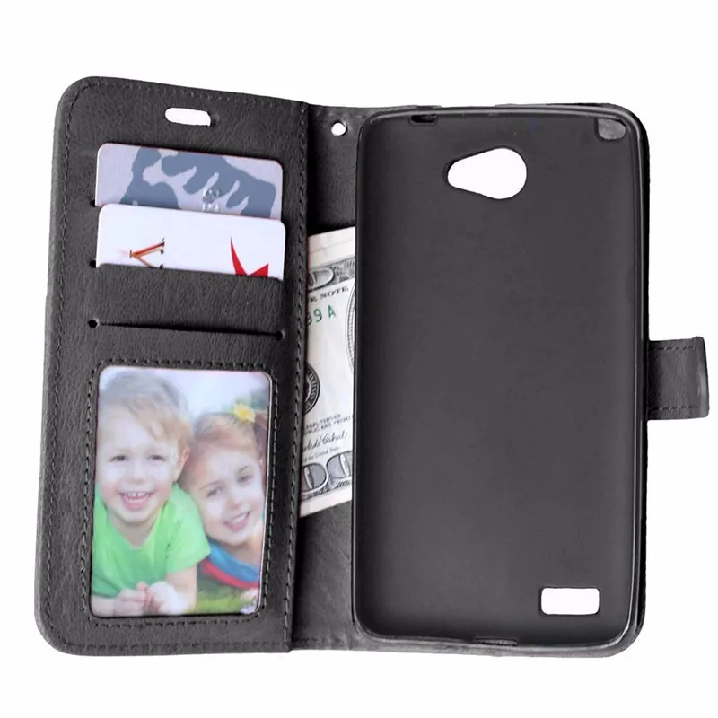 For LG Max X155 Case Luxury Wallet PU Leather Back Cover Case For LG Bello II 2  Prime II  LG Max Flip Phone Protective Bag (9)