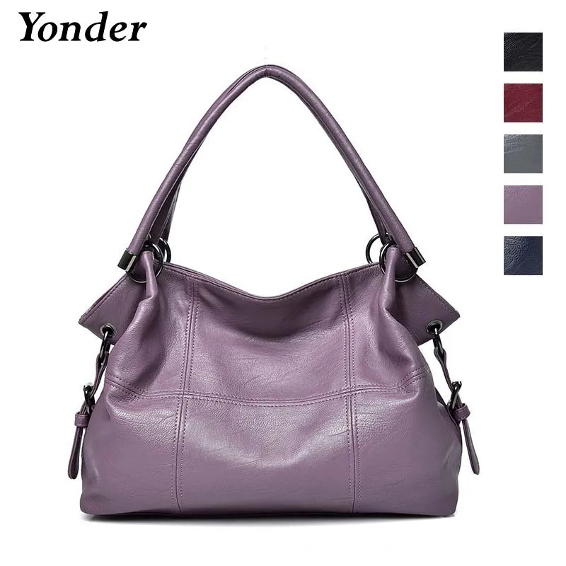

Yonder brand handbag women shoulder bag female large tote bags hobo soft artificial leather ladies crossbody messenger bag purse