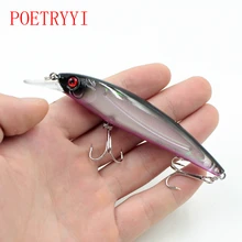 1Pcs Minnow Fishing Lures 3D Eyes Floating Laser Aritificial fising Wobblers Crankbait Plastic Baits Pesca Isca 11.4cm 13.6g