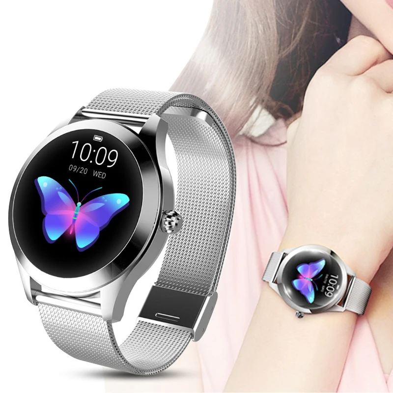 

CYKE 2019 KW10 Smart Watch Women IP68 Waterproof Heart Rate Monitoring Bluetooth Fitness Bracelet Smartwatch For Android IOS