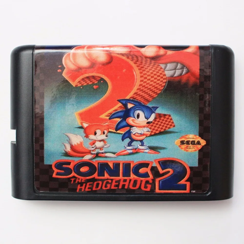 Игровая карта Sonic II 16 bit SEGA MD для Sega Mega Drive Genesis | Электроника