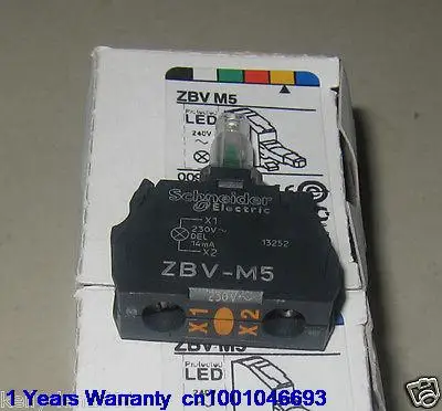 

DHL/EUB 5pcs NEW Original for Schneider button lamp module ZBV-M5 15-18