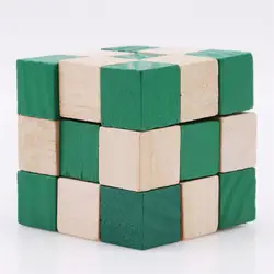 Деревянная детская игрушка 27 разделы Cube рулетка с плетением в форме змеи Puzzle Challenge развивающие игры игрушки классические игры для детей