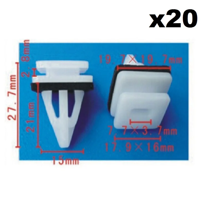 

20x нейлоновый фиксатор B127 для Honda